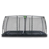 Exit Dynamic - Groundlevel trampoline - Zwart - 305x519 cm