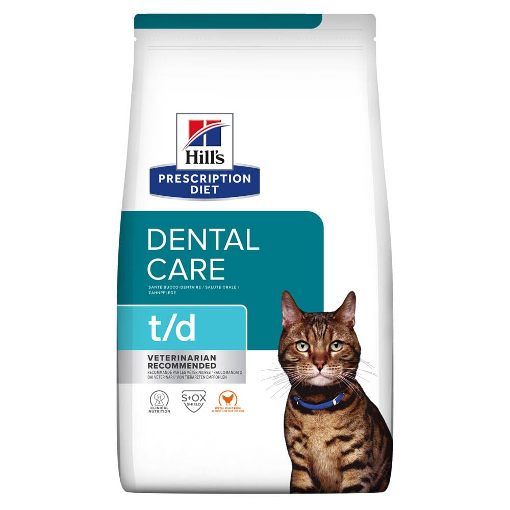 Hill's Prescription Diet Dental Care t/d - Kattenvoer - 3 Kilogram - kip Hill's Prescription Diet Dental Care t/d - Kattenvoer - 3 Kilogram - kip