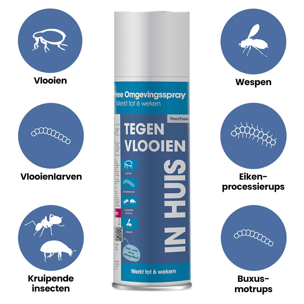 Flea Free - Anti Vlooien en teken - Omgevingsspray - 400 Milliliter