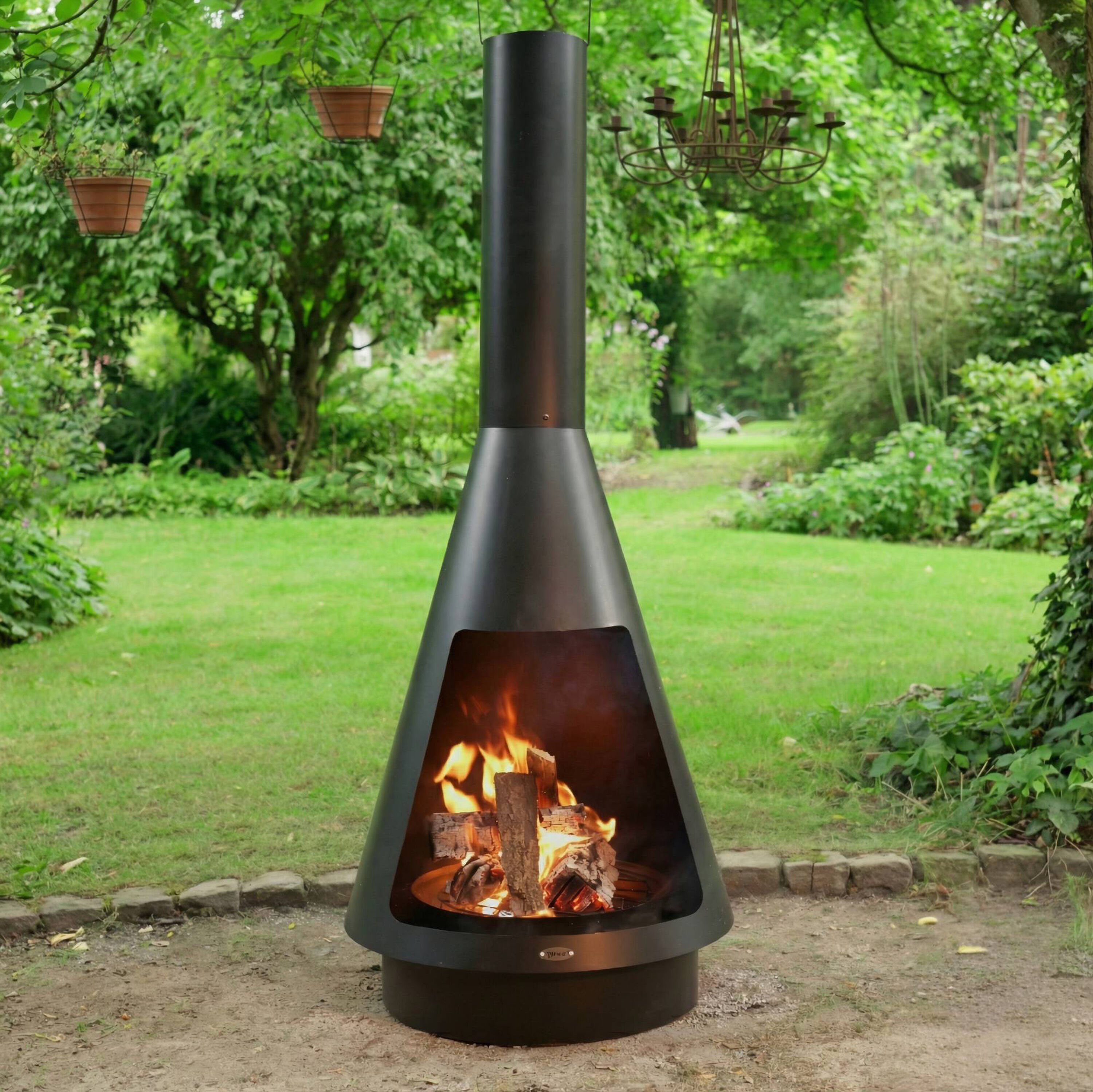 HEAT La Luz - Tuinhaard - Rond - Zwart - Staal