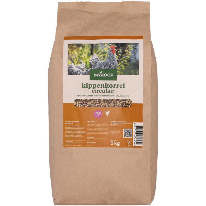 Welkoop Kippenkorrel Circulair - Kippenvoer - 5 Kilogram Welkoop Kippenkorrel Circulair - Kippenvoer - 5 Kilogram