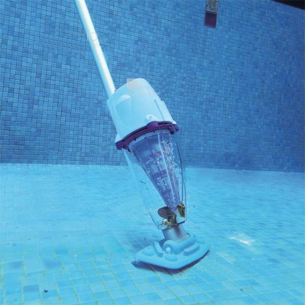 Interline Draadloze pool en spa vacuum cleaner - Zwembadreiniger - Wit / blauw