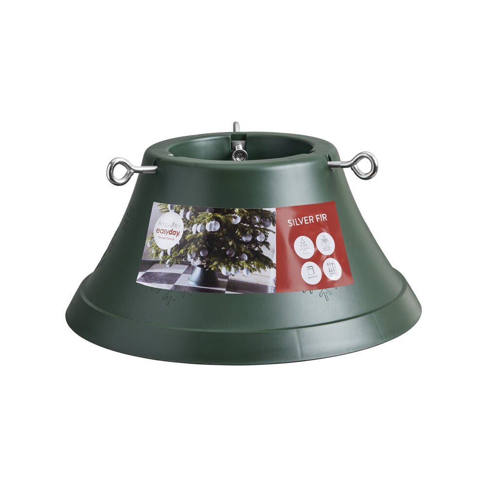 Good(s) factory - Kerstboomstandaard - Groen - 39x39x10 cm Good(s) factory - Kerstboomstandaard - Groen - 39x39x10 cm