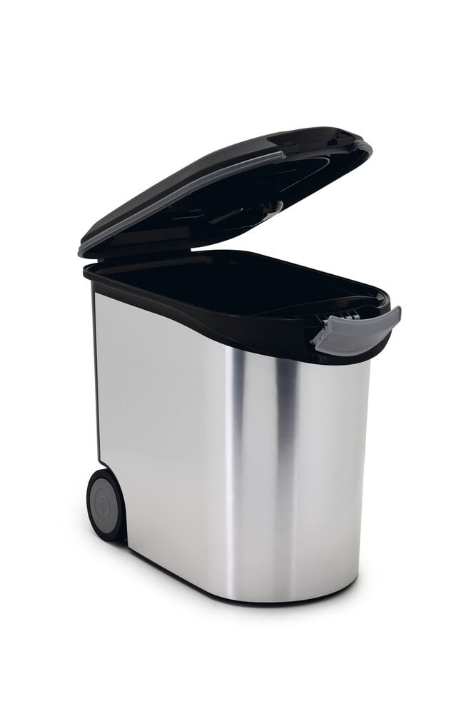 Curver Hond - Voercontainer - 35 Liter - Zilver