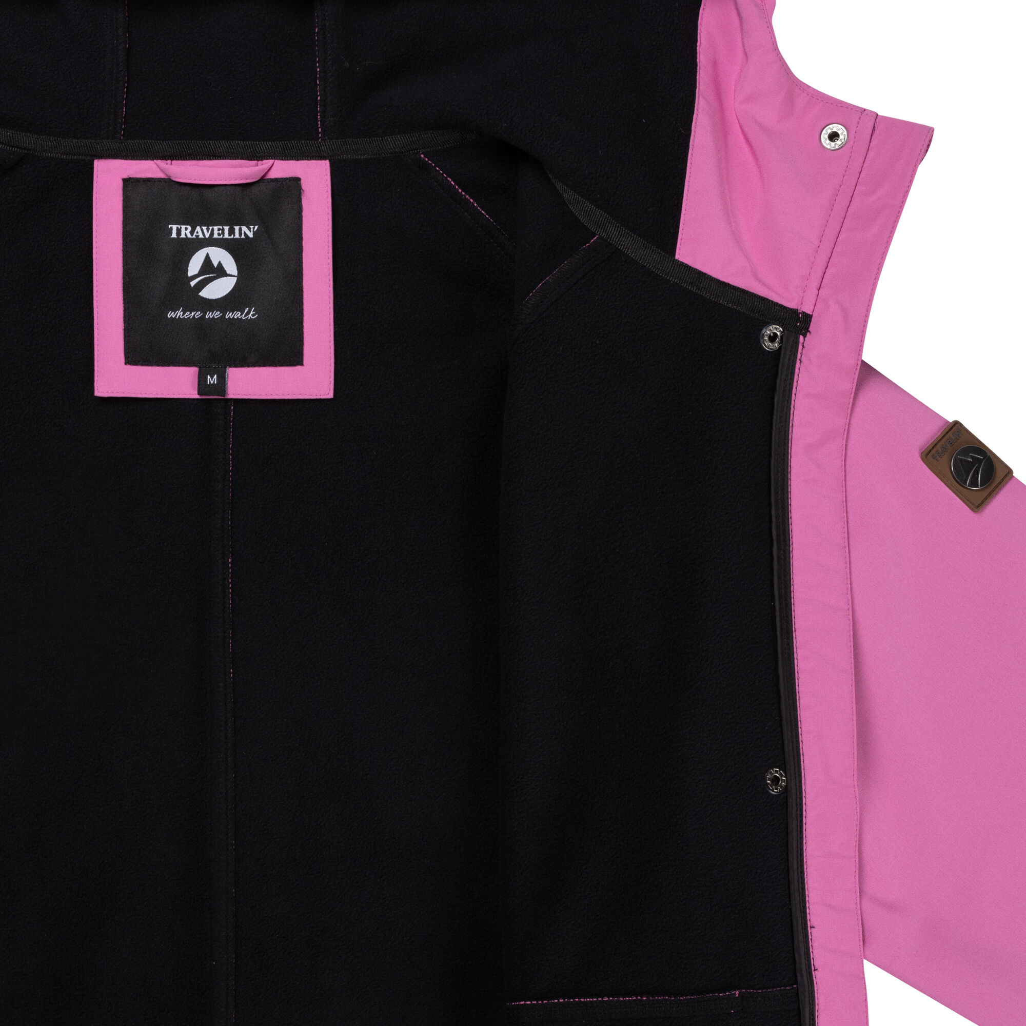 Travelin Kiara - Softshell jas - Roze - S