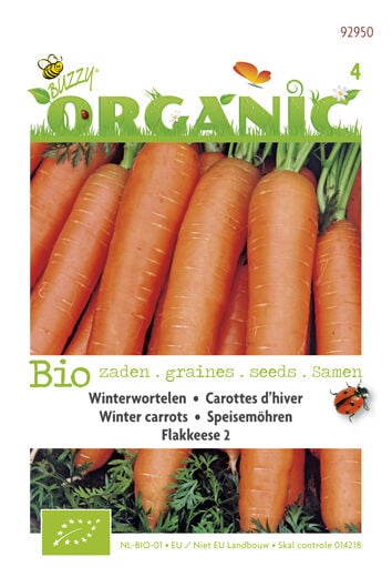 Buzzy Winterwortelen Daucus carota Winterwortelen Flakkeese - Wortelen