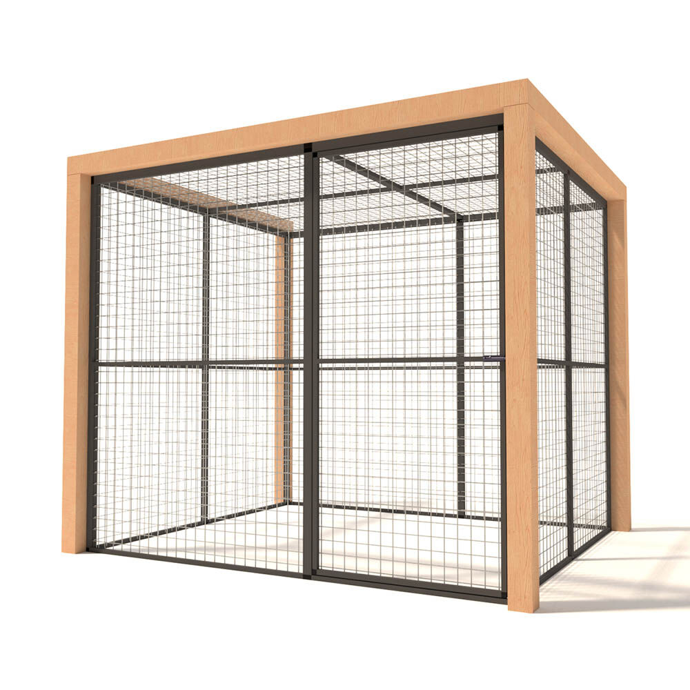 Glorenza Olivia - Kattenren - Antraciet - 187x190x224 cm Glorenza Olivia - Kattenren - Antraciet - 187x190x224 cm