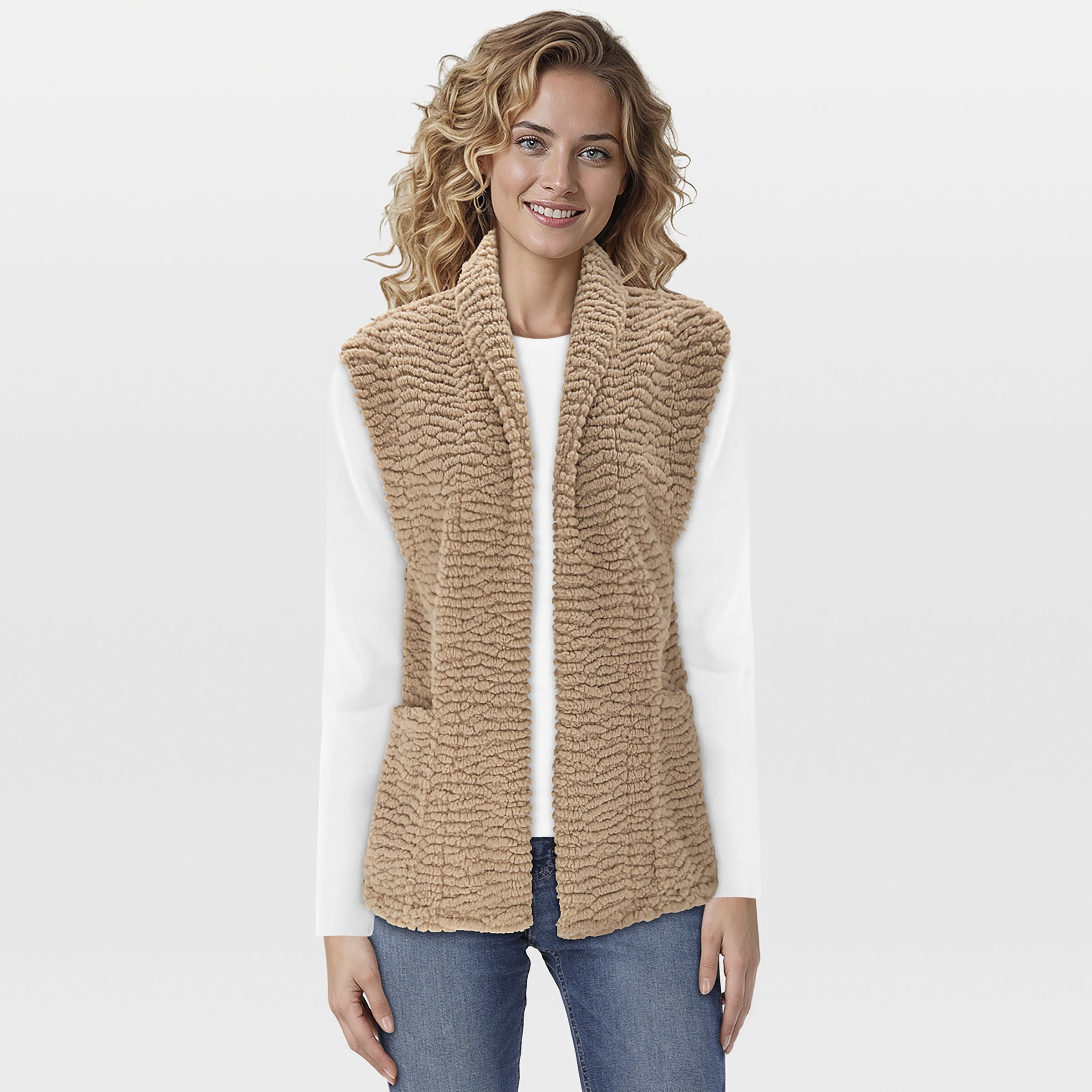 Veleste Gaby - Gilet - Camel - 36 Veleste Gaby - Gilet - Camel - 36