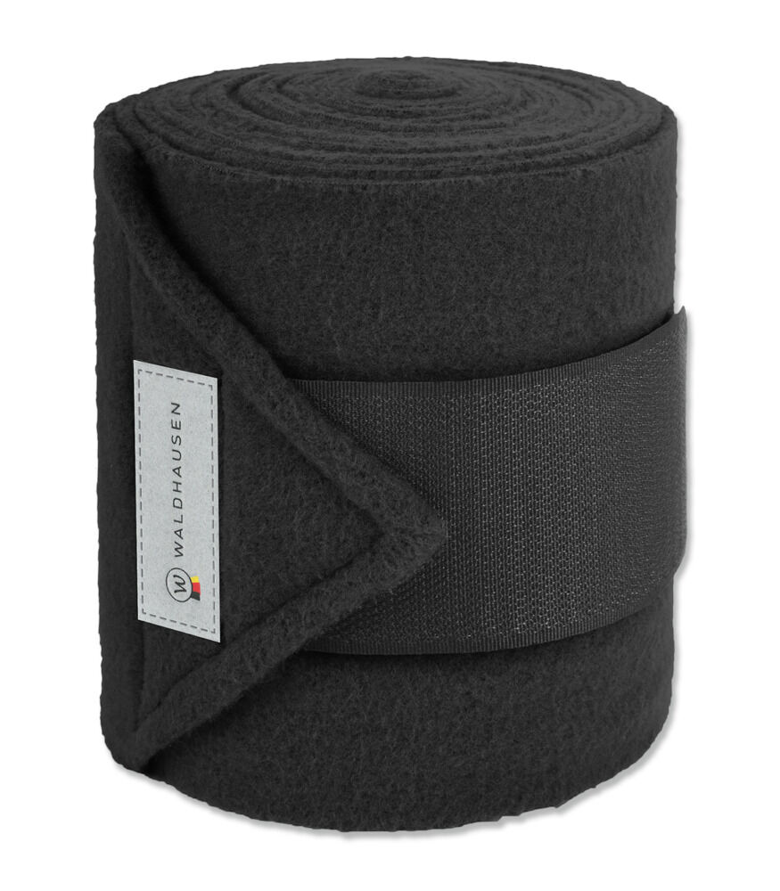 Waldhausen Bandage - Fleece - 4 stuks - Beenbescherming - Zwart - 300 cm
