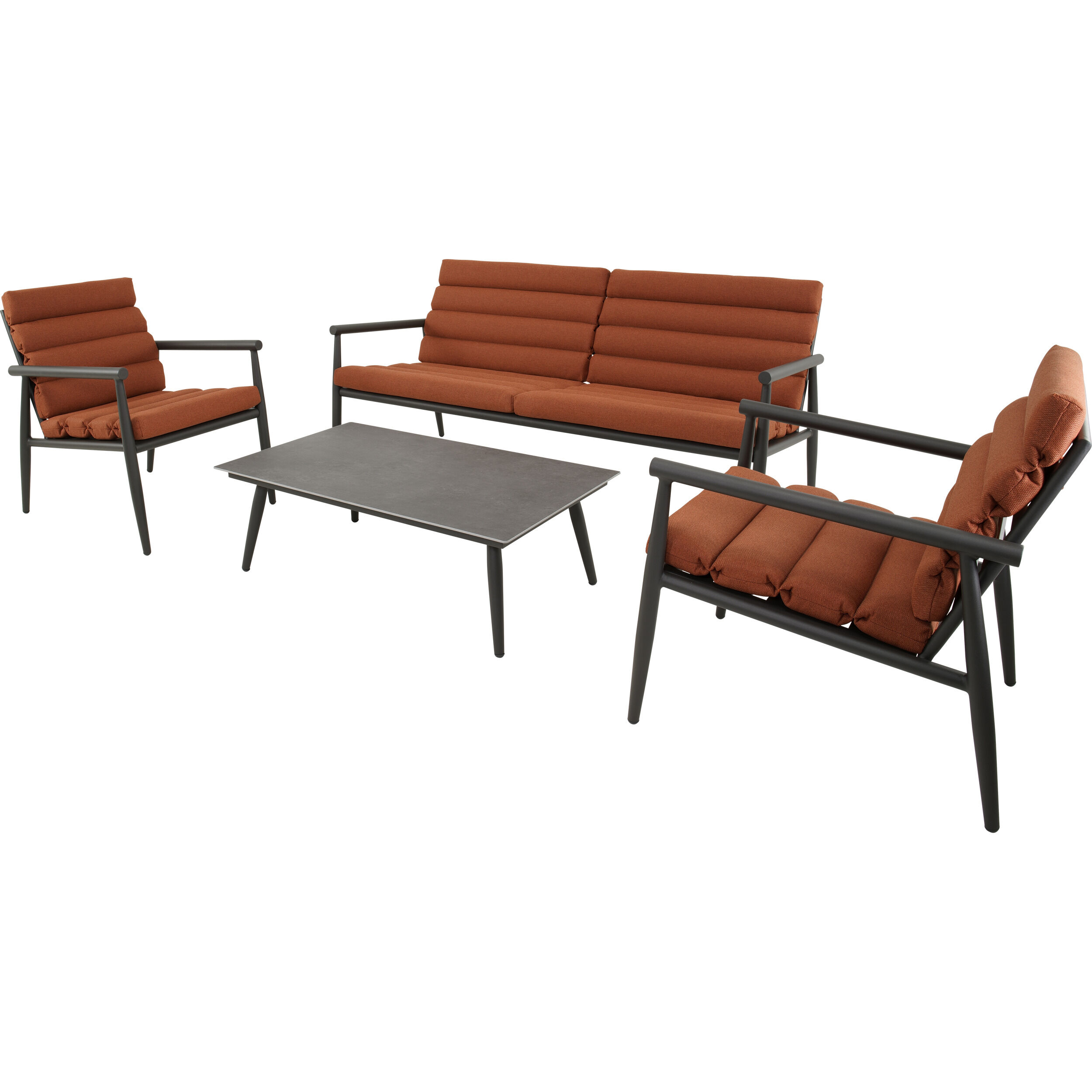 Lesli Living Harper - Loungeset - Terra - 72x76x168 cm
