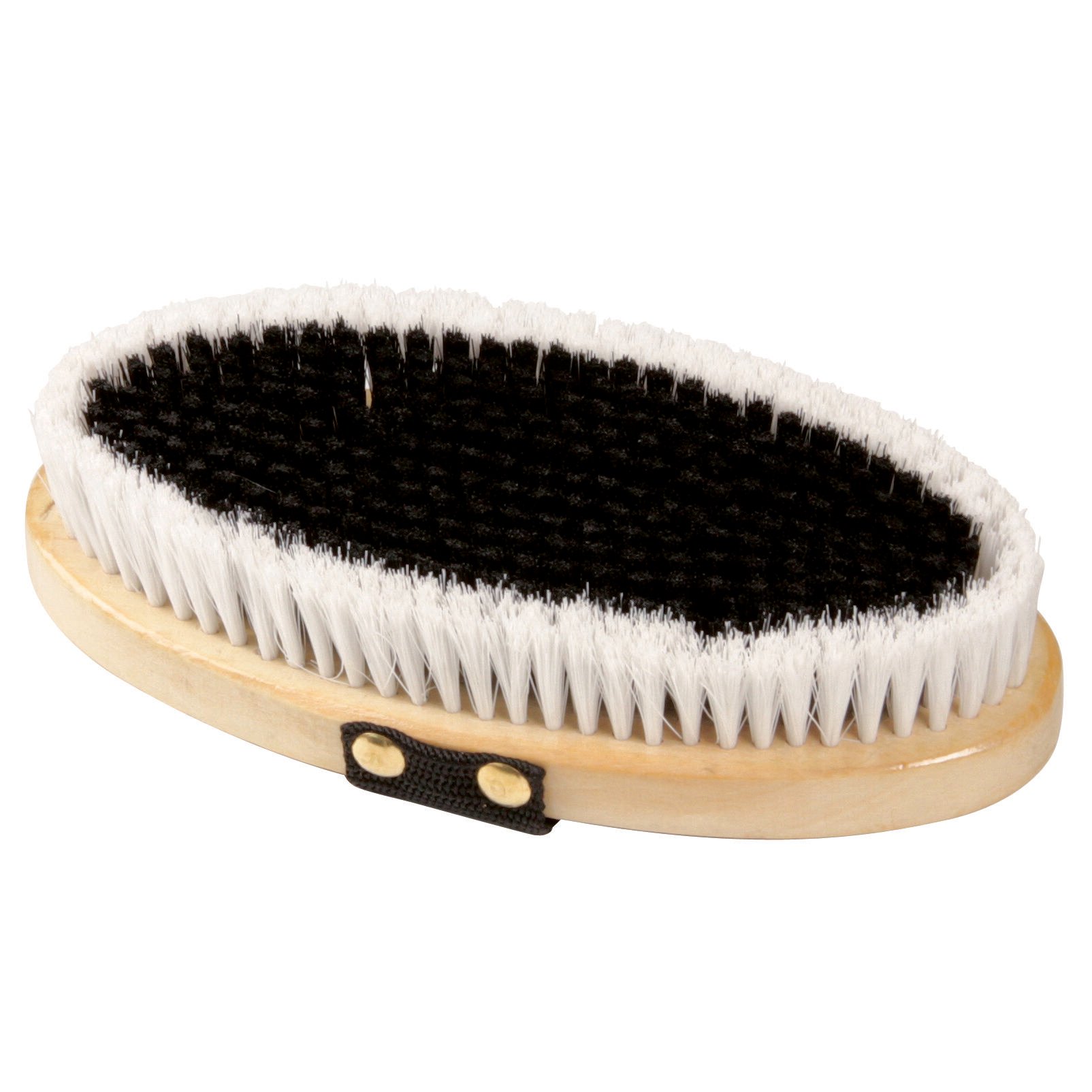 Waldhausen Borstel met Lus - Verzorging Paard - Zwart/wit - 4x18x7 cm