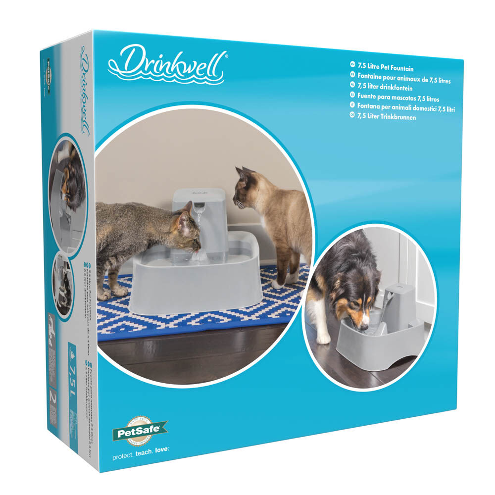 Petsafe Drinkwell - Drinkfontein - 7.5 Liter - Grijs