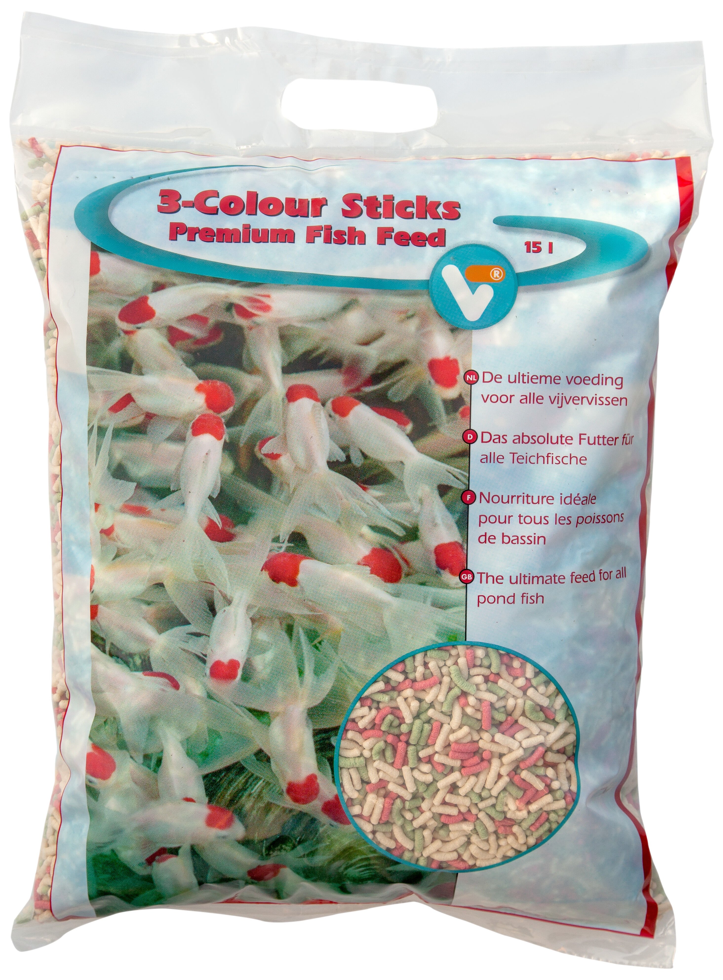 Velda 3 Colour - Vijvervissenvoer - 15 Liter