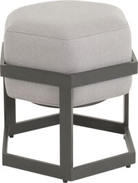 Lesli Living Esagono - Hocker - Antraciet - 47.5x41.5x48 cm