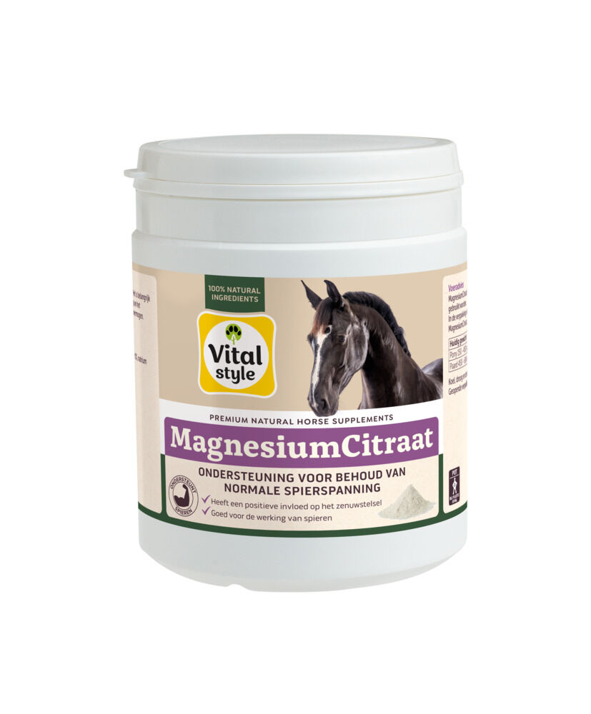 VITALstyle MagnesiumCitraat - 0.5 Kilogram - Pot VITALstyle MagnesiumCitraat - 0.5 Kilogram - Pot