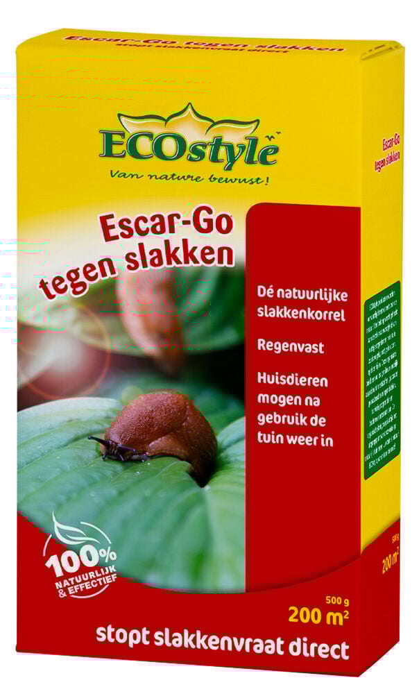 ECOstyle Slakkenkorrels Escar-Go - Tegen slakken - 500 Gram - Korrels ECOstyle Slakkenkorrels Escar-Go - Tegen slakken - 500 Gram - Korrels