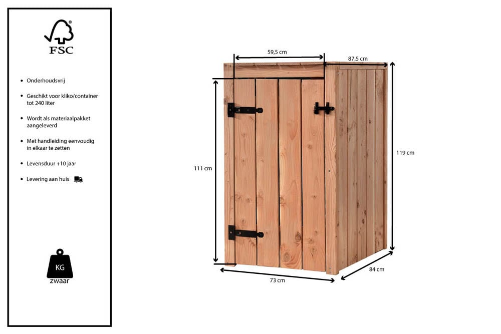 Volente Anna - Containerombouw - 119x87.5x73 cm