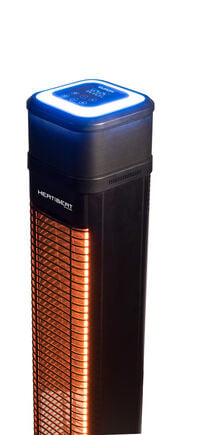 Eurom Heat and Beat - Staande terrasverwarmer - Zwart - 2200 W