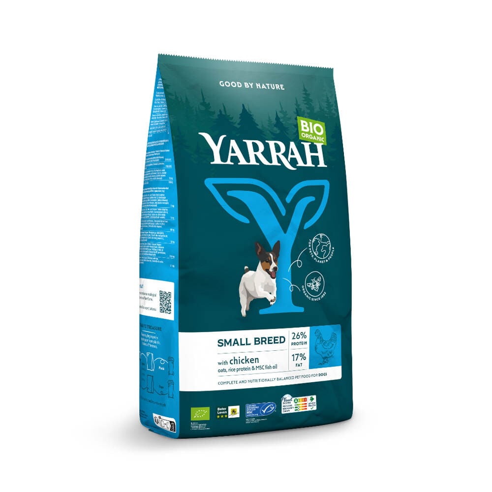 Yarrah Puppy-Adult Small Biologisch - Hondenvoer - 5 Kilogram - kip
