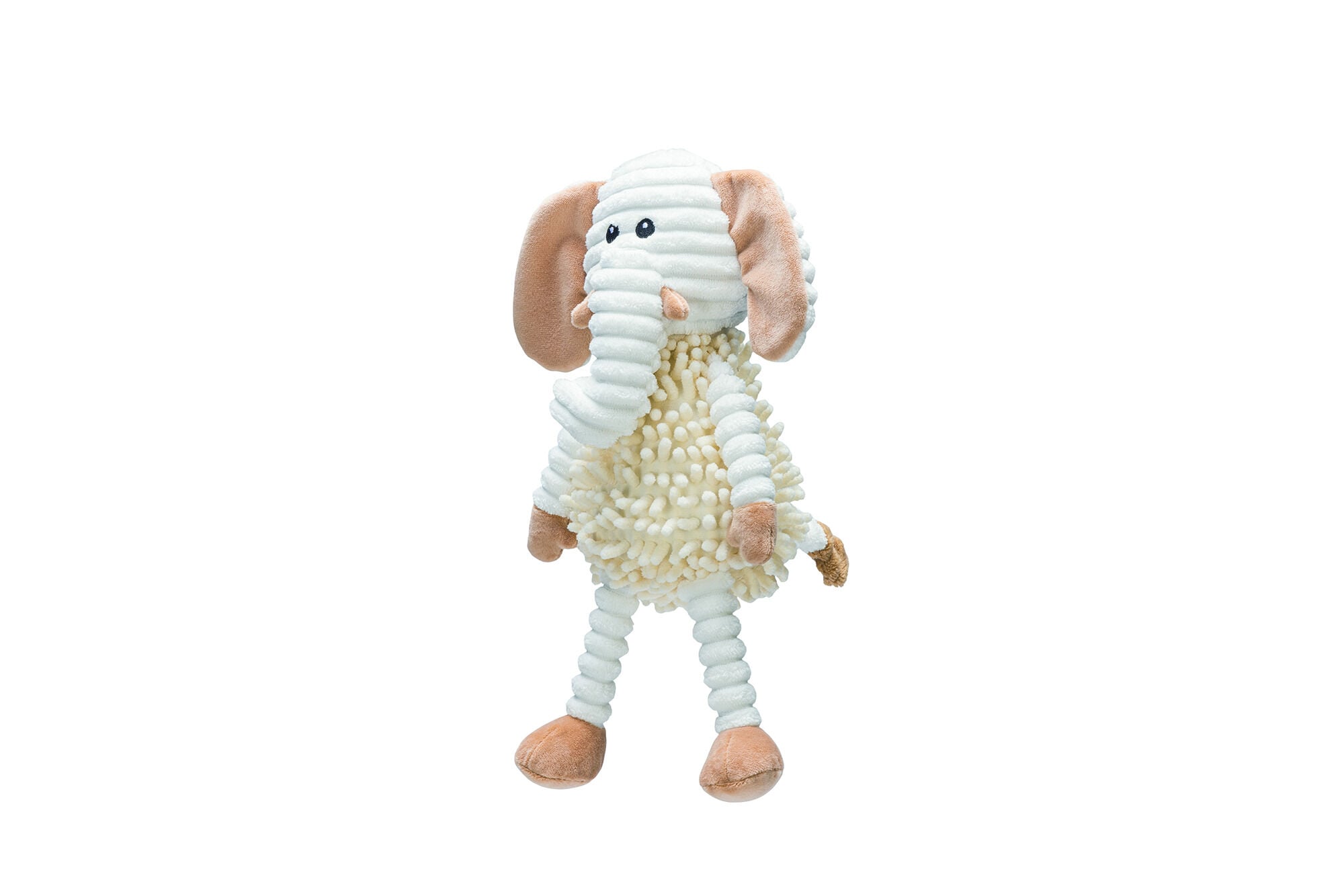 Beeztees Eco Olifant Oda - Knuffel - Hondenspeelgoed - beige