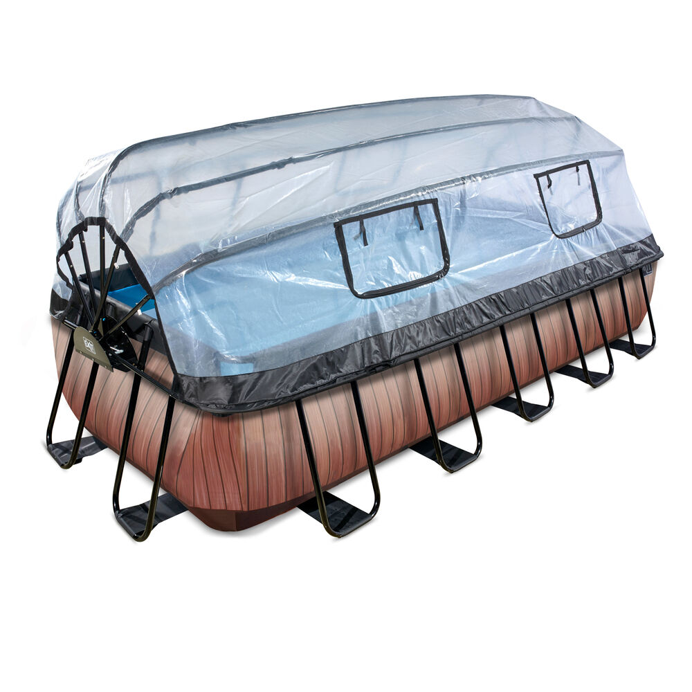 Exit Wood - Zwembad met Overkapping - Timber - 100x250x540 cm Exit Wood - Zwembad met Overkapping - Timber - 100x250x540 cm