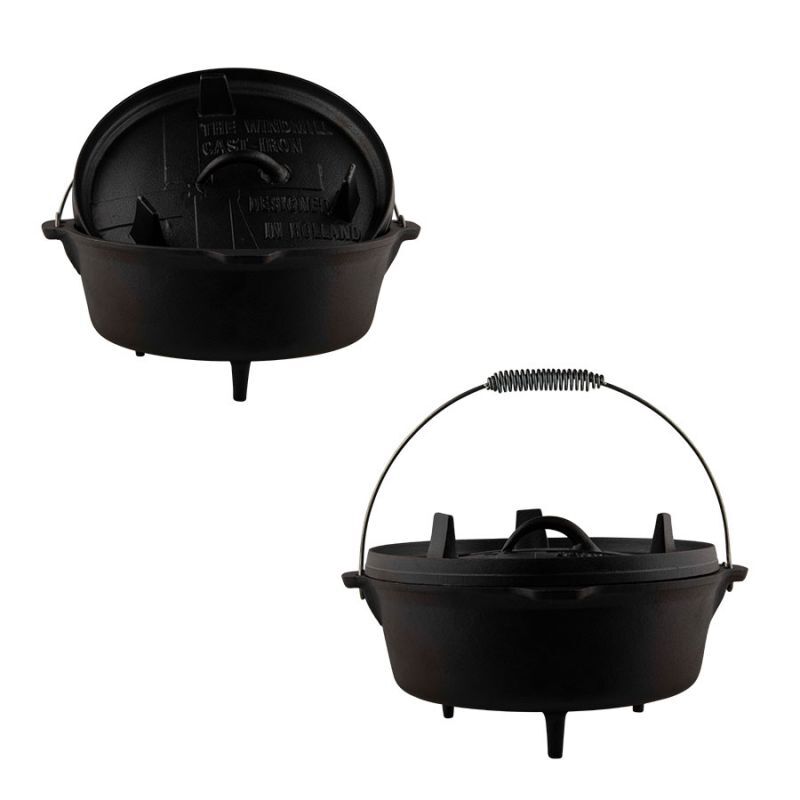 The Windmill Cast Iron Dutch oven 6Q 5,5L - Pan - Zwart - Medium
