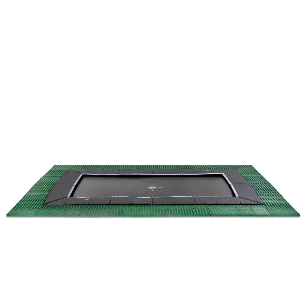 Exit Dynamic - Groundlevel trampoline - Zwart - 305x519 cm Exit Dynamic - Groundlevel trampoline - Zwart - 305x519 cm