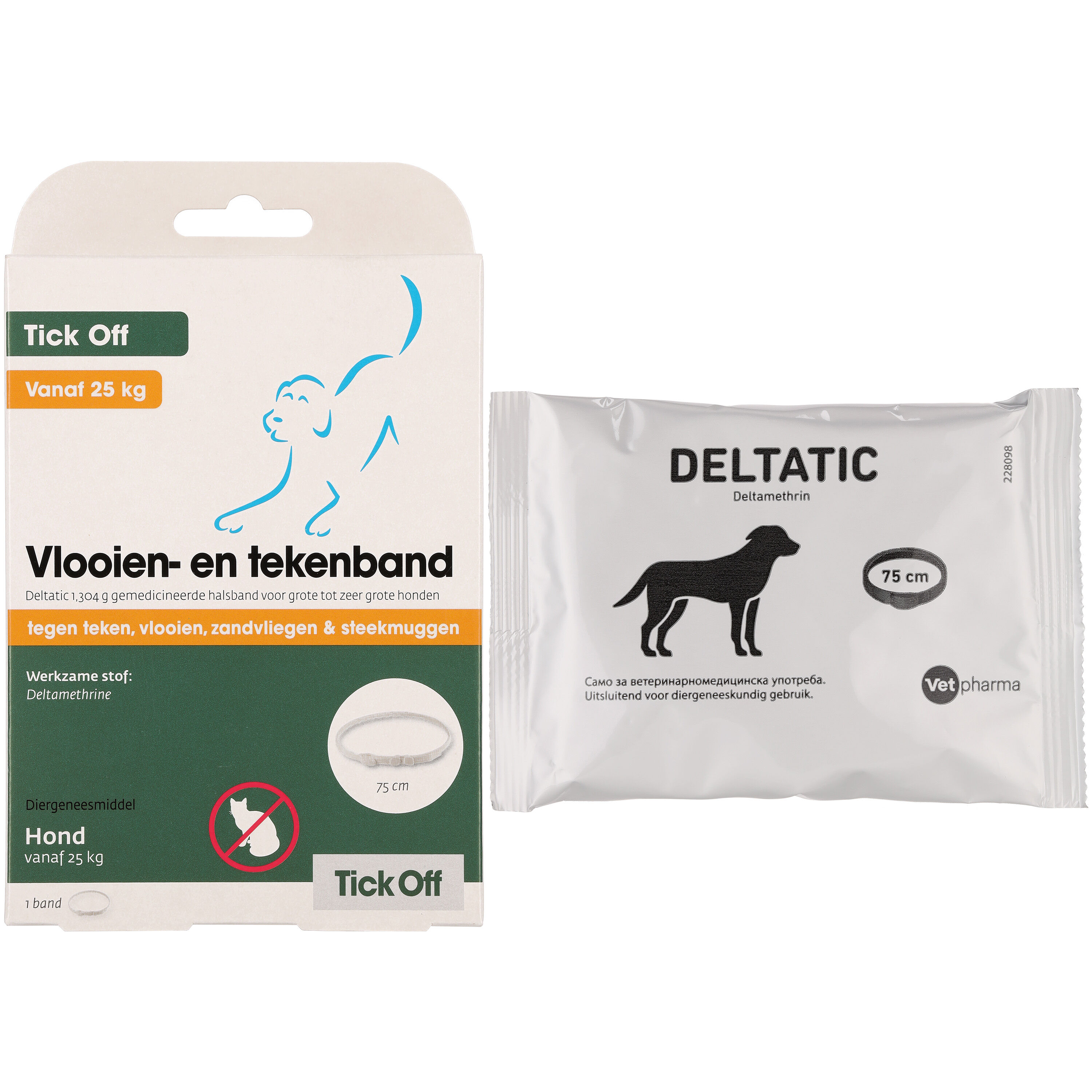 Tick off - Anti Vlooien en Tekenband Hond - M/L