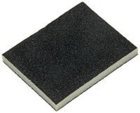 SAM - Schuurspons 2 stuks - 15.5x9.5x2.7 cm - Zwart - 1.4 cm