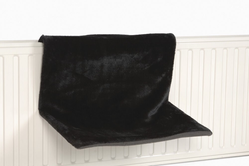 BEEZTEES Sleepy - Radiatorhangmat - Zwart - 10x46x10 cm BEEZTEES Sleepy - Radiatorhangmat - Zwart - 10x46x10 cm