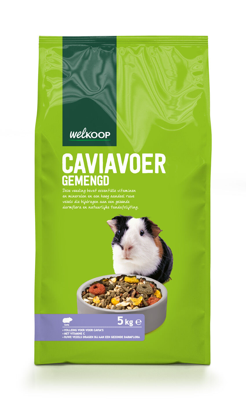 Welkoop Caviavoer + Vitamine C - 5 Kilogram Welkoop Caviavoer + Vitamine C - 5 Kilogram