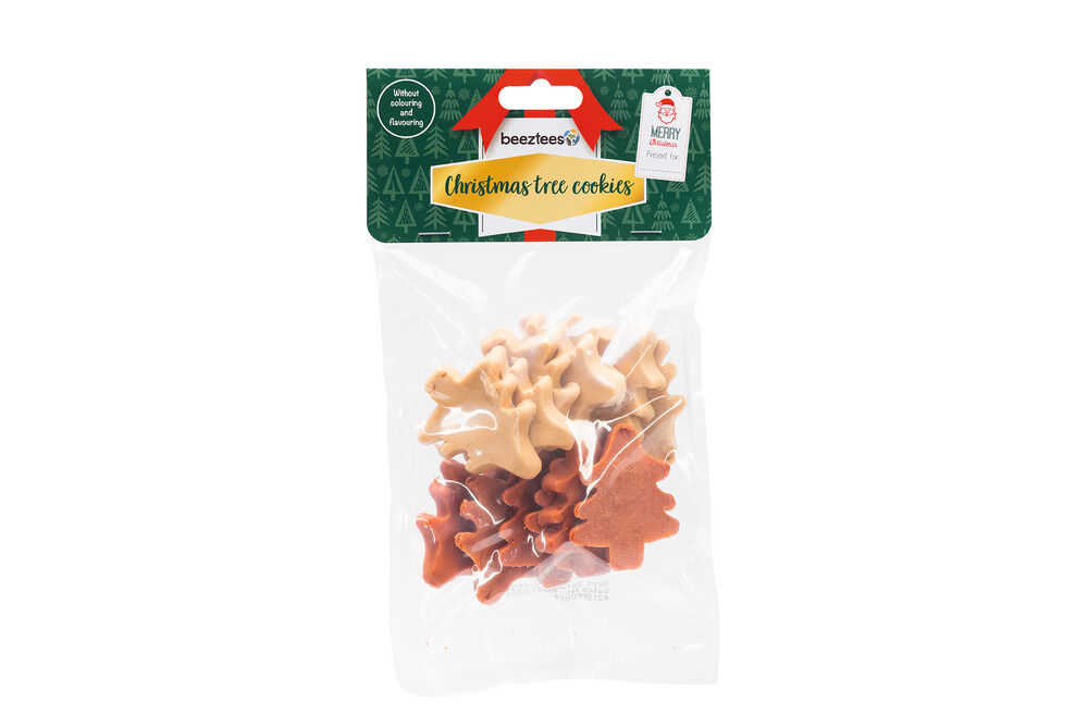 Beeztees Boom Kerstkoekjes - Hondensnack Beeztees Boom Kerstkoekjes - Hondensnack