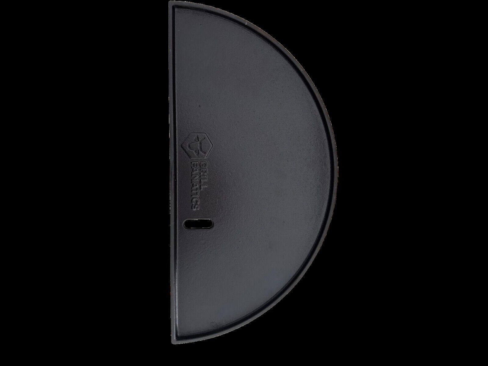 Grill Fanatics Half Moon 2in1 - Gietijzeren Grillplaat en Plancha - zwart