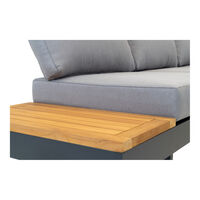 Lesli Living Barbados - Loungeset - Antraciet - 1x245x1 cm