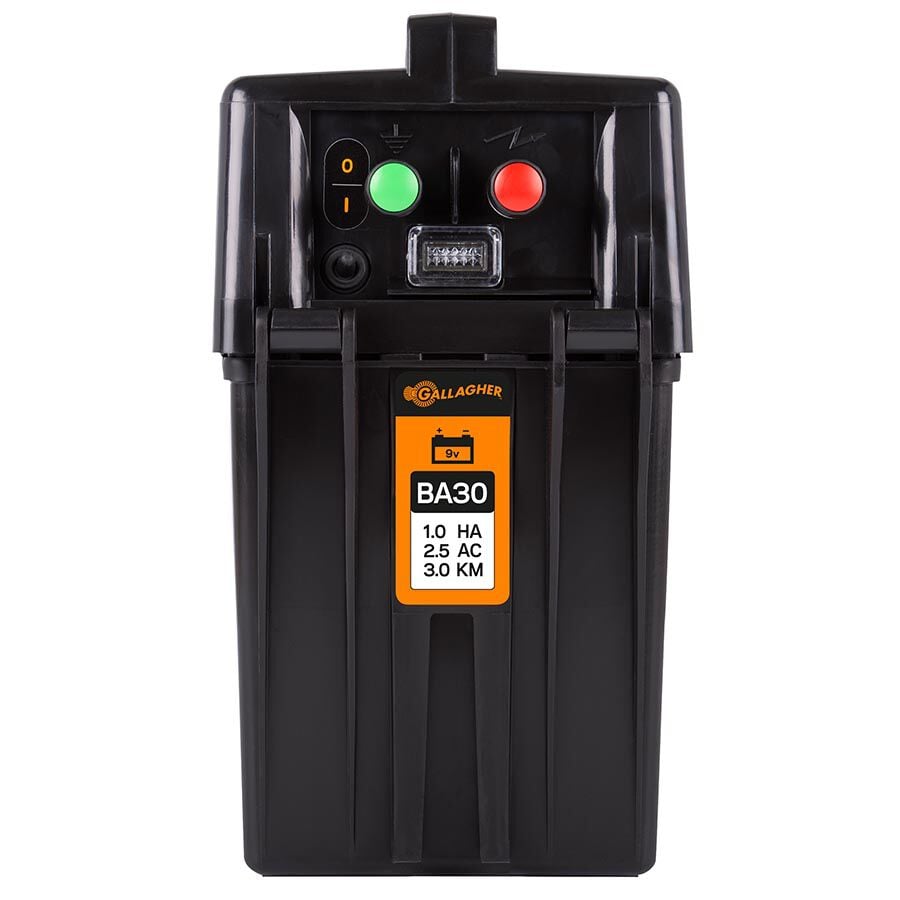 Gallagher BA30 met gratis 55Ah batterij - Schrikdraadapparaten - 29.5 cm - 9V - 0.25 Joule - 28 cm