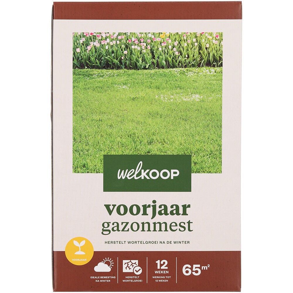Welkoop - Voorjaar Gazonmest - 65 m2 - 2 Kilogram Welkoop - Voorjaar Gazonmest - 65 m2 - 2 Kilogram