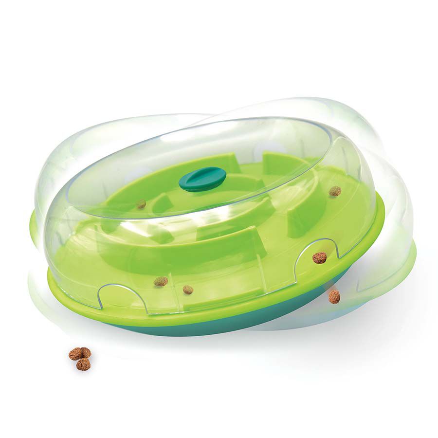 Nina Ottosson Wobble Bowl - Puzzel - Hondenspeelgoed - Groen - 9.5x30.2x30.2 cm