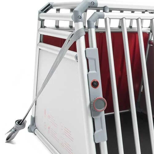4Pets Pro 22 - Autobench - voor 2 Honden - chroom - 66x96596.5x83.5 cm - M