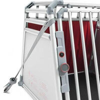4Pets Pro 22 - Autobench - voor 2 Honden - chroom - 66x96596.5x83.5 cm - M