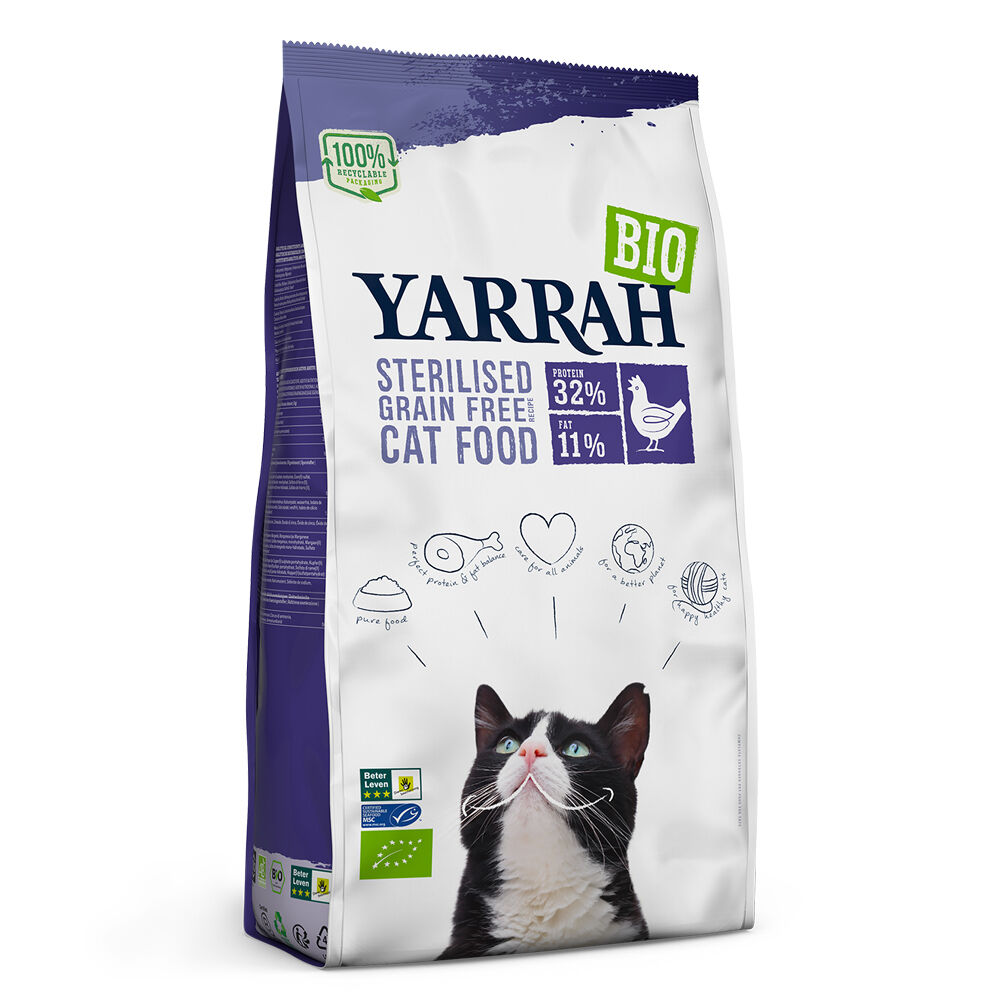 Yarrah Sterilised Graanvrij - Biologisch Kattenvoer