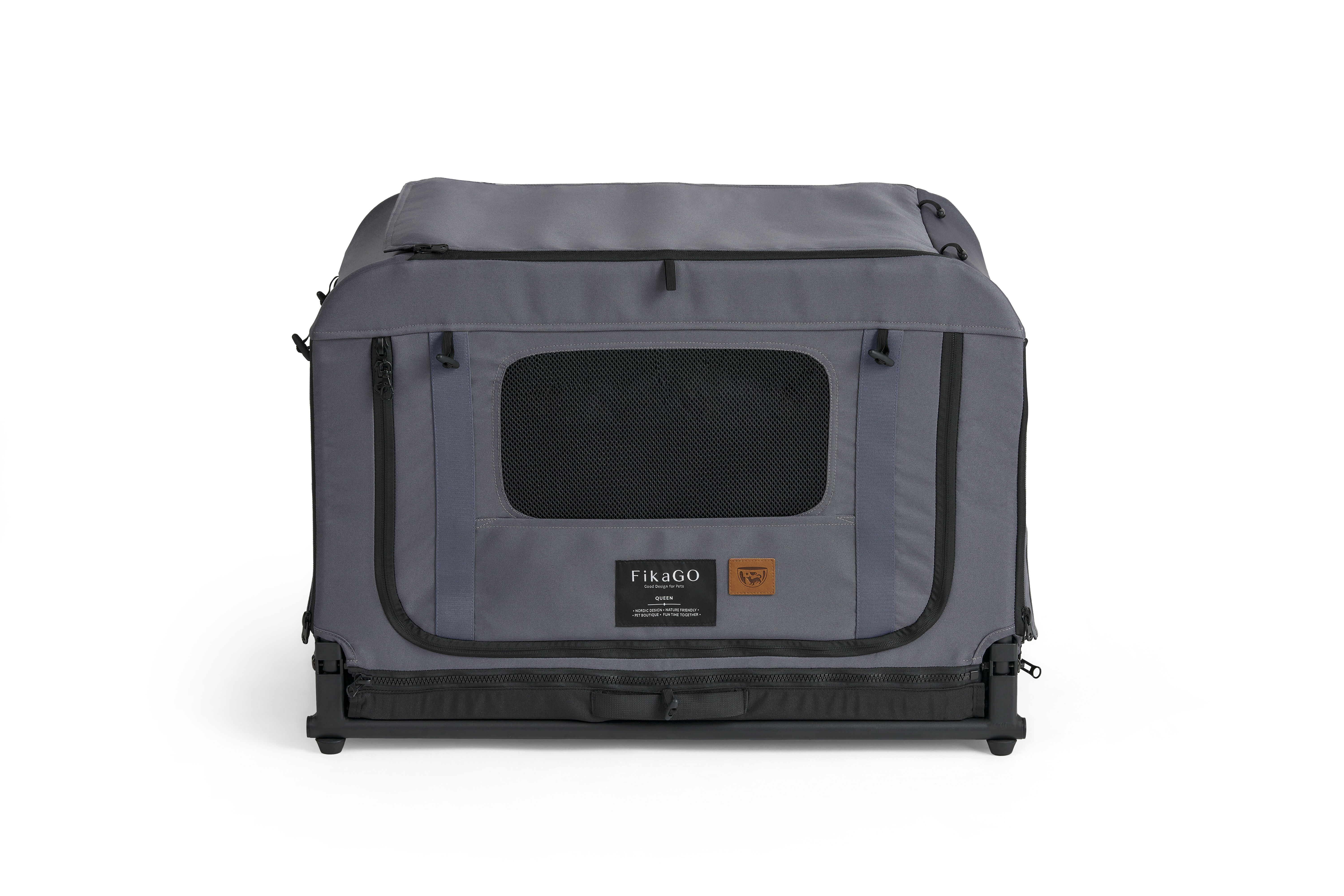 Fikago Queen - tot 30 kg - Hondenbench - Grijs - 50x71x45 cm Fikago Queen - tot 30 kg - Hondenbench - Grijs - 50x71x45 cm