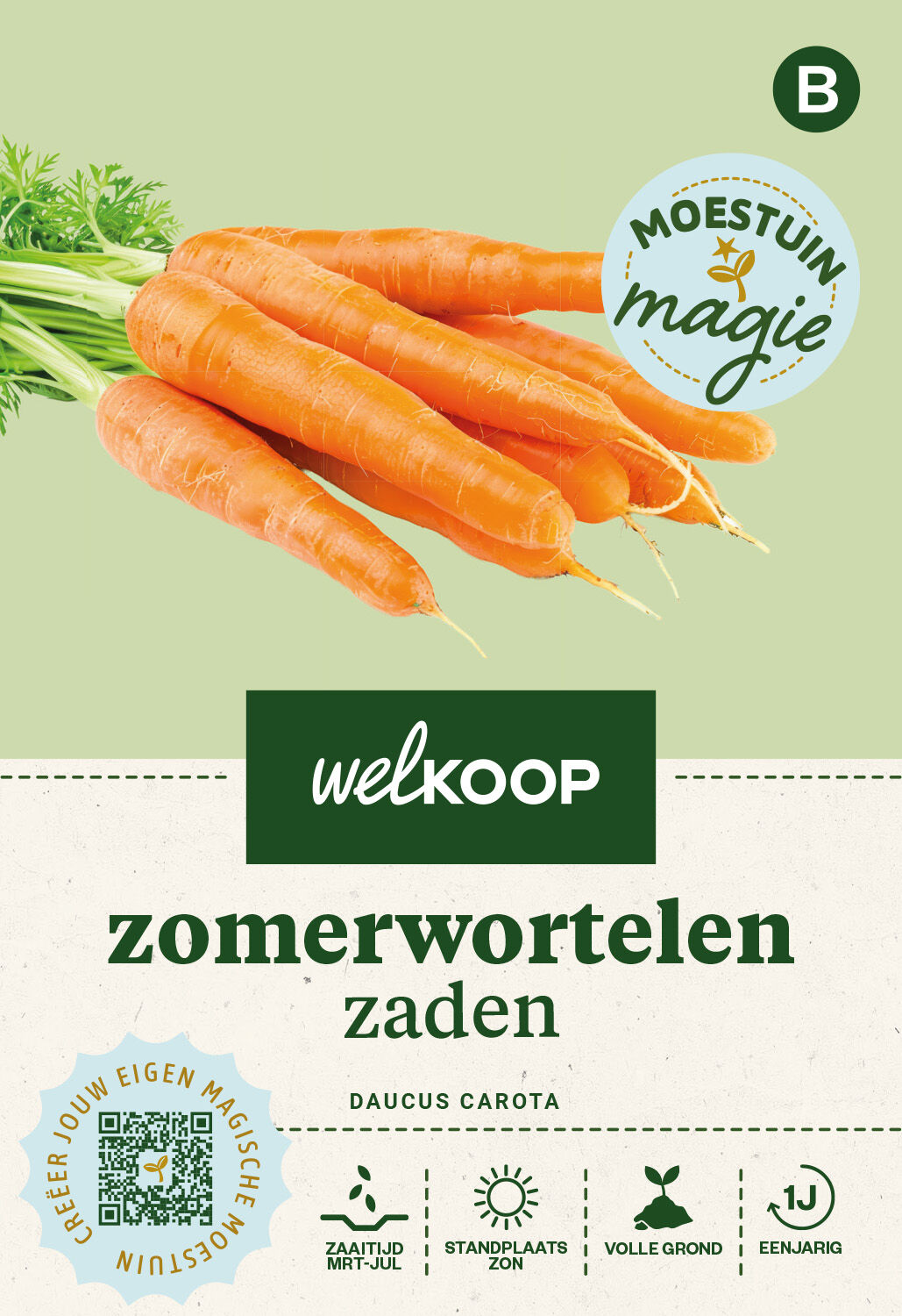 Welkoop Moestuin Magie - Zomerwortelen Zaden