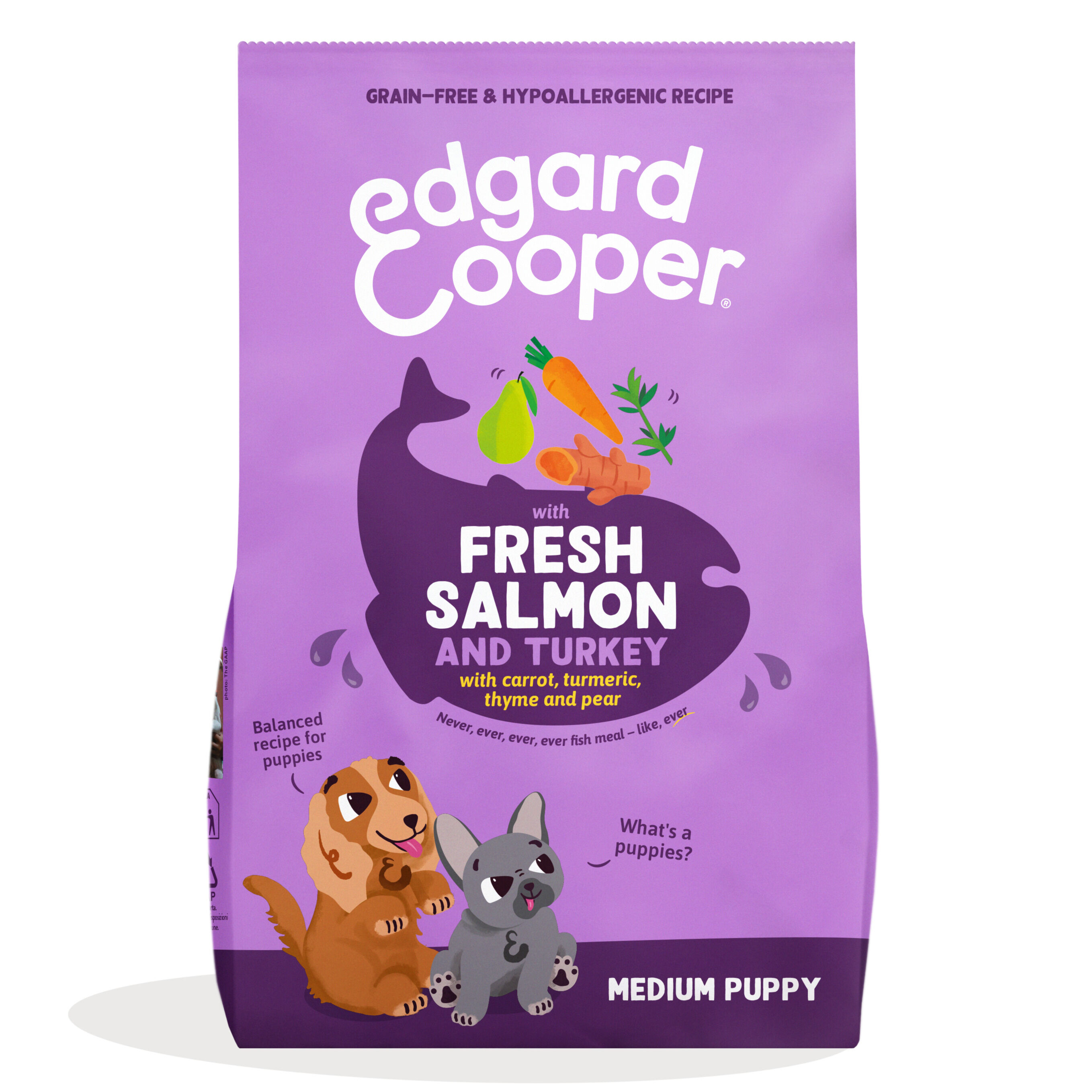 Edgard & Cooper Puppy - Hondenvoer - 2.5 Kilogram - kalkoen, zalm Edgard & Cooper Puppy - Hondenvoer - 2.5 Kilogram - kalkoen, zalm