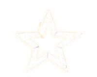 Lumineo Neon LED - Kerstster - 236 - Warm wit - 35.5 cm