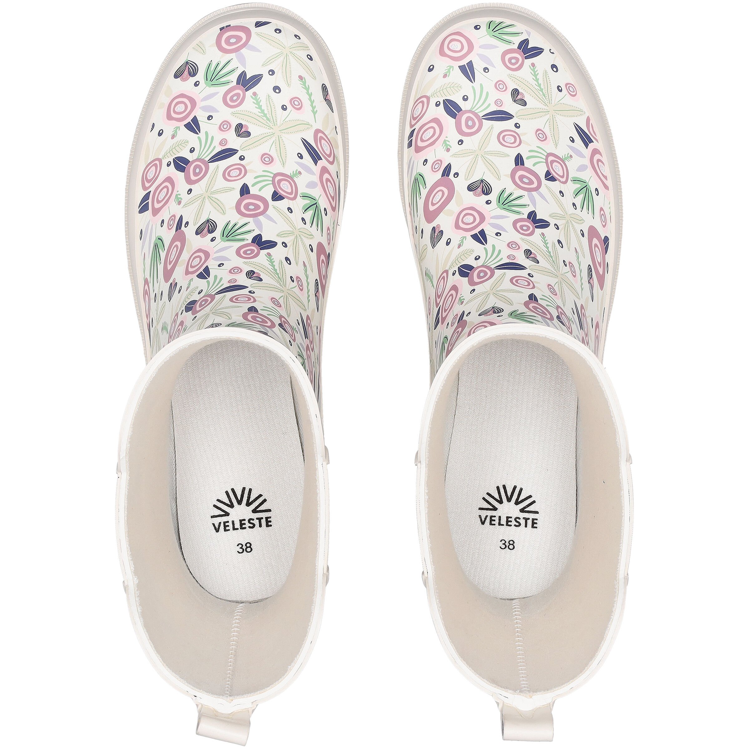 VELESTE Bloem - Regenlaarzen - Zand - 41