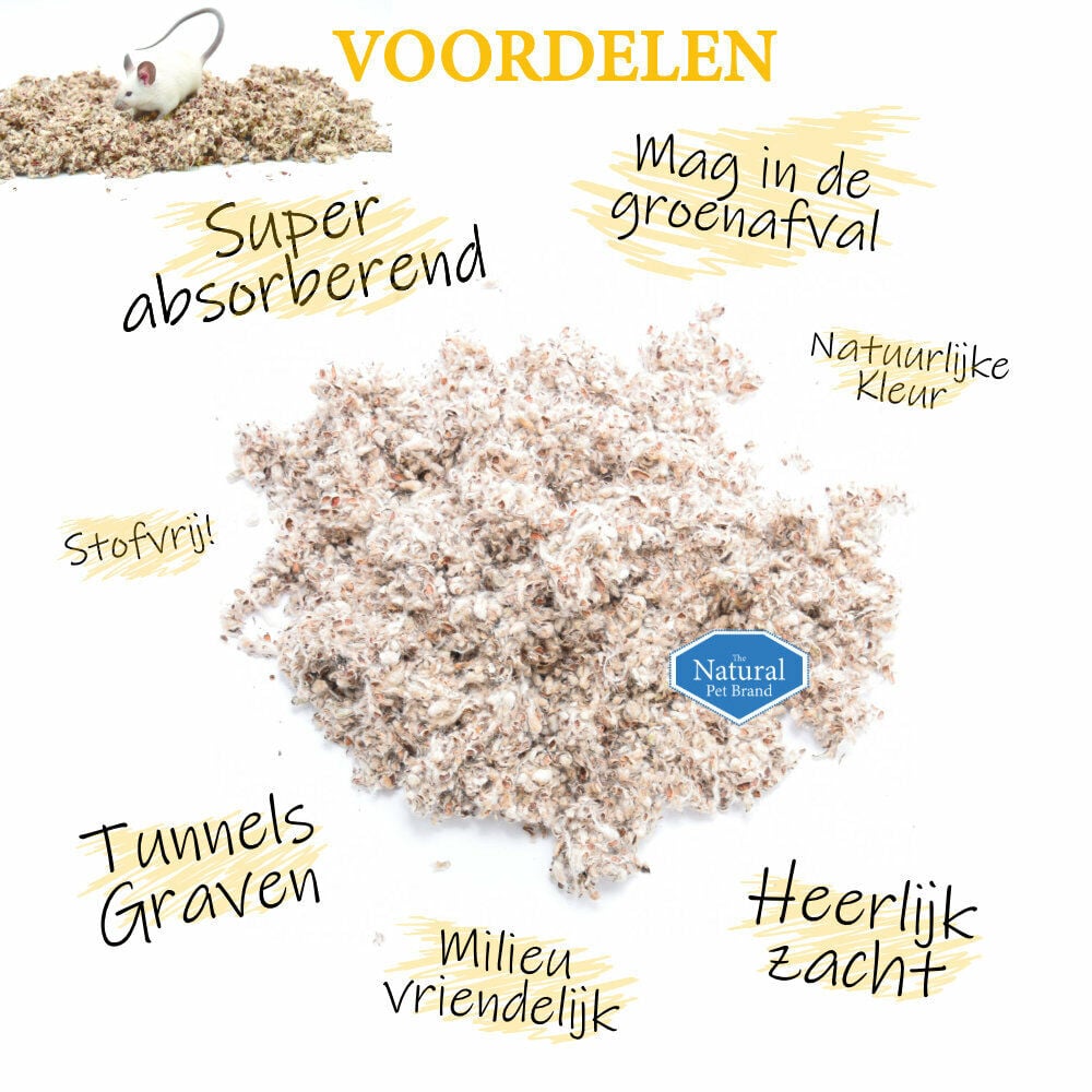 The Natural Pet Brand Cotton N Cotton - Bodembedekking - 100 Liter