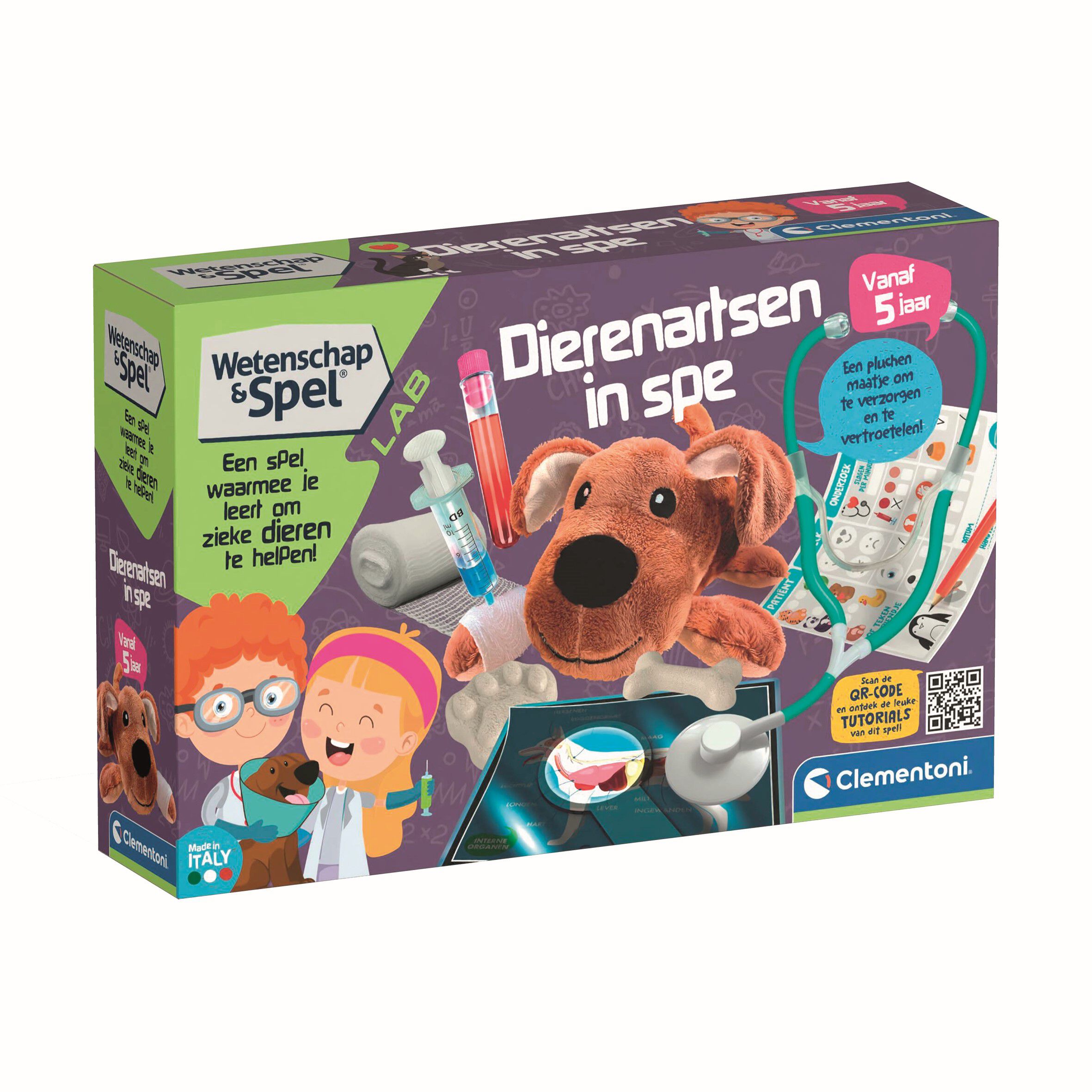 Clementoni Dierendokter - Leerspel - Bruin