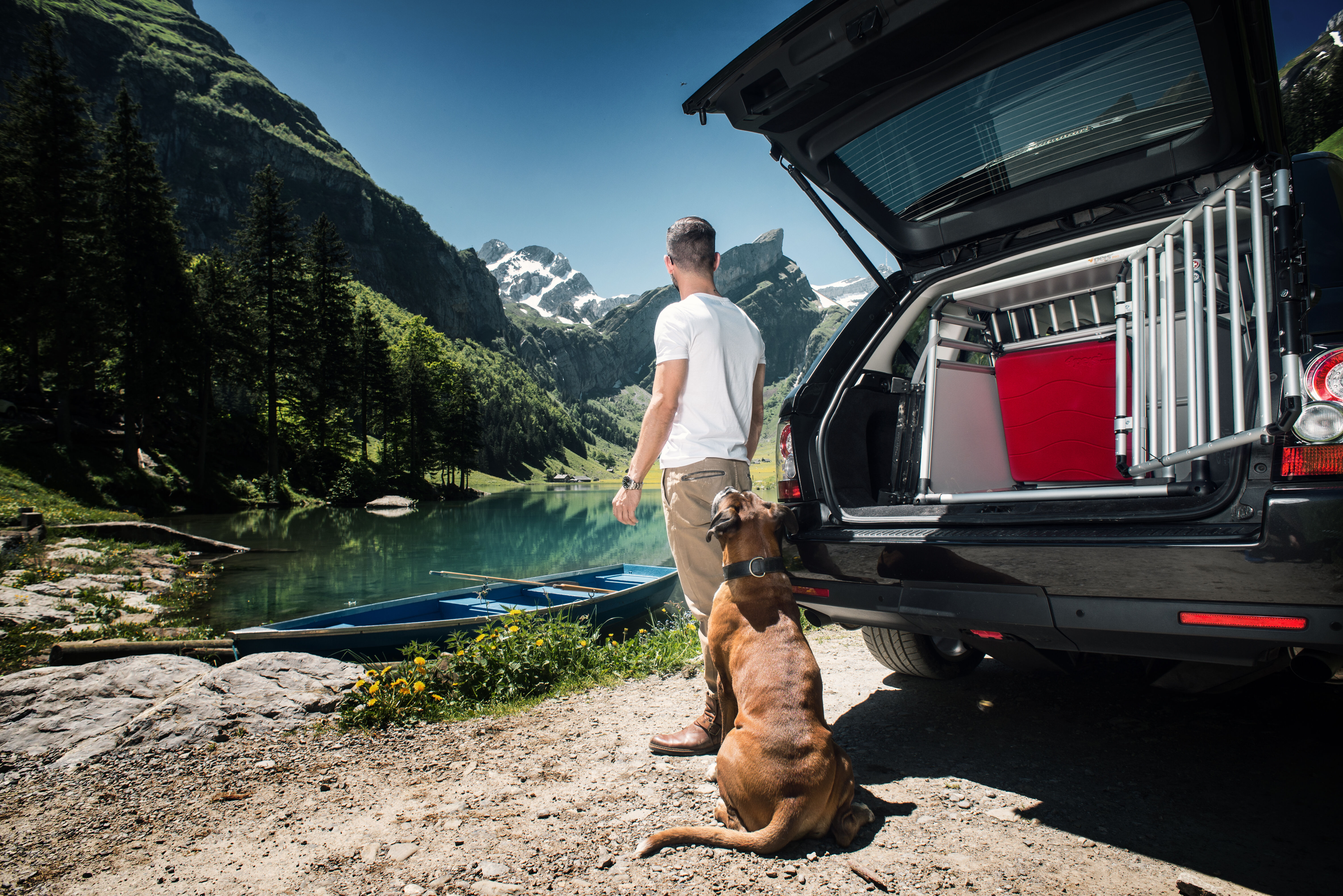 4Pets Crash-bag - Pro 3 - Crash kussen Autobench - rood - 5x60 cm - 3