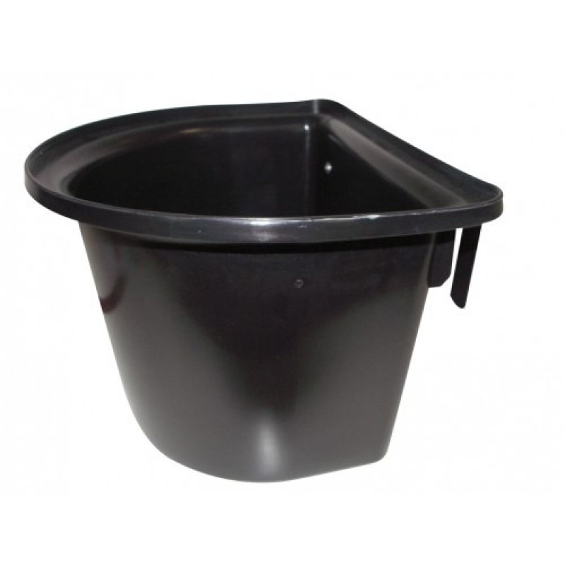 Horse Harmony Voerbak hangend 14L - Stalbenodigdheden - 14 Liter - Zwart - 25.5x38.5x36 cm