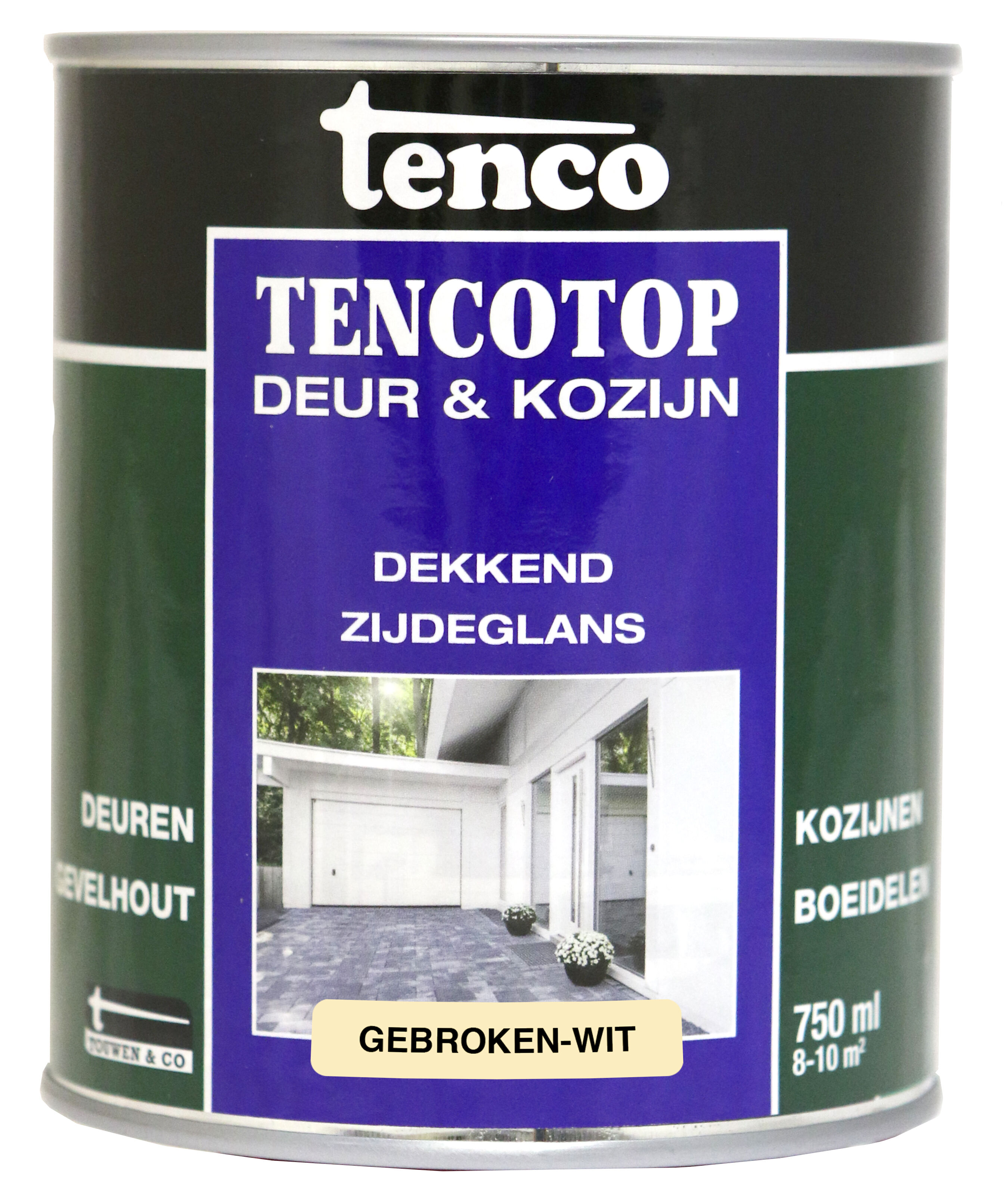 Tenco dekkend zijdeglans - Beits - 750 Milliliter - Wit